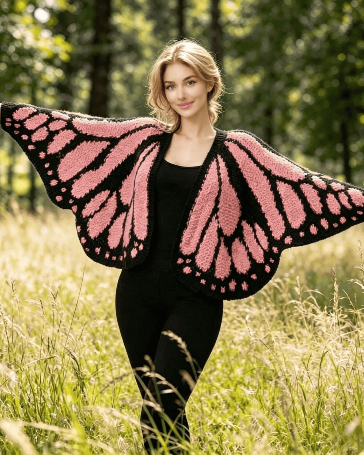 Women's Butterfly Wings Knit Cardigan for Vacation Parties