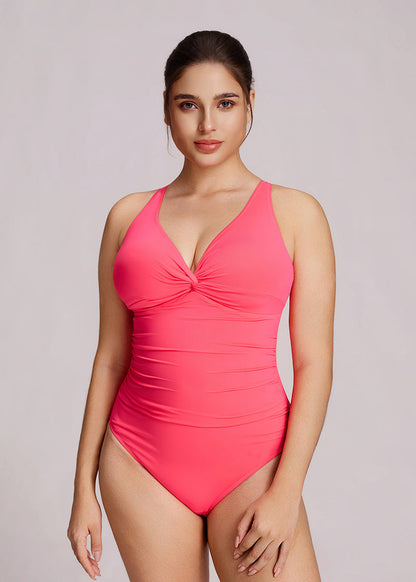 Twist Front Sculpting Shapewear Swimsuit