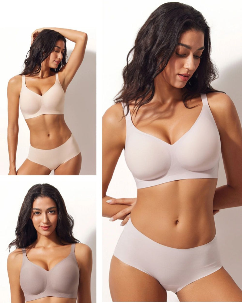 Jelly Wireless Women Comfortable Push Up Bra
