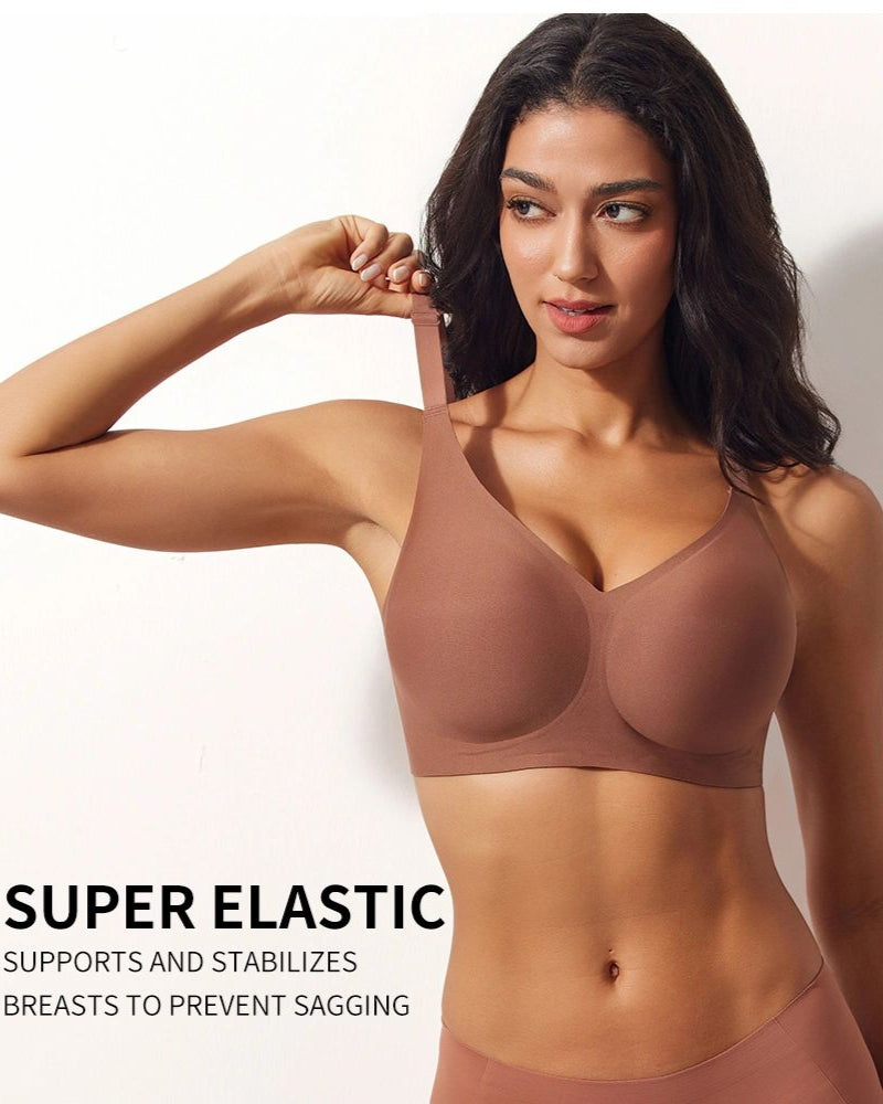 Soutien-gorge push-up confortable sans fil pour femme Jelly