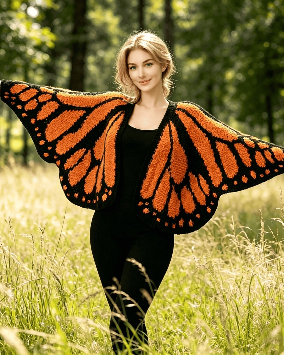 Women's Butterfly Wings Knit Cardigan for Vacation Parties