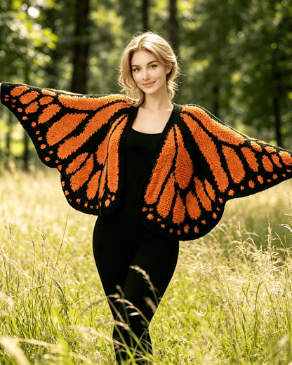 Women's Butterfly Wings Knit Cardigan for Vacation Parties