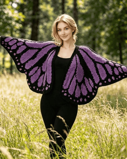 Women's Butterfly Wings Knit Cardigan for Vacation Parties