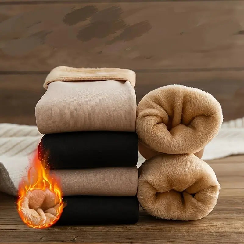 Unisex Thick Fleece Heating Thermal Socks, 6 Pairs/12 Pcs, Cold Proof Winter Floor Socks