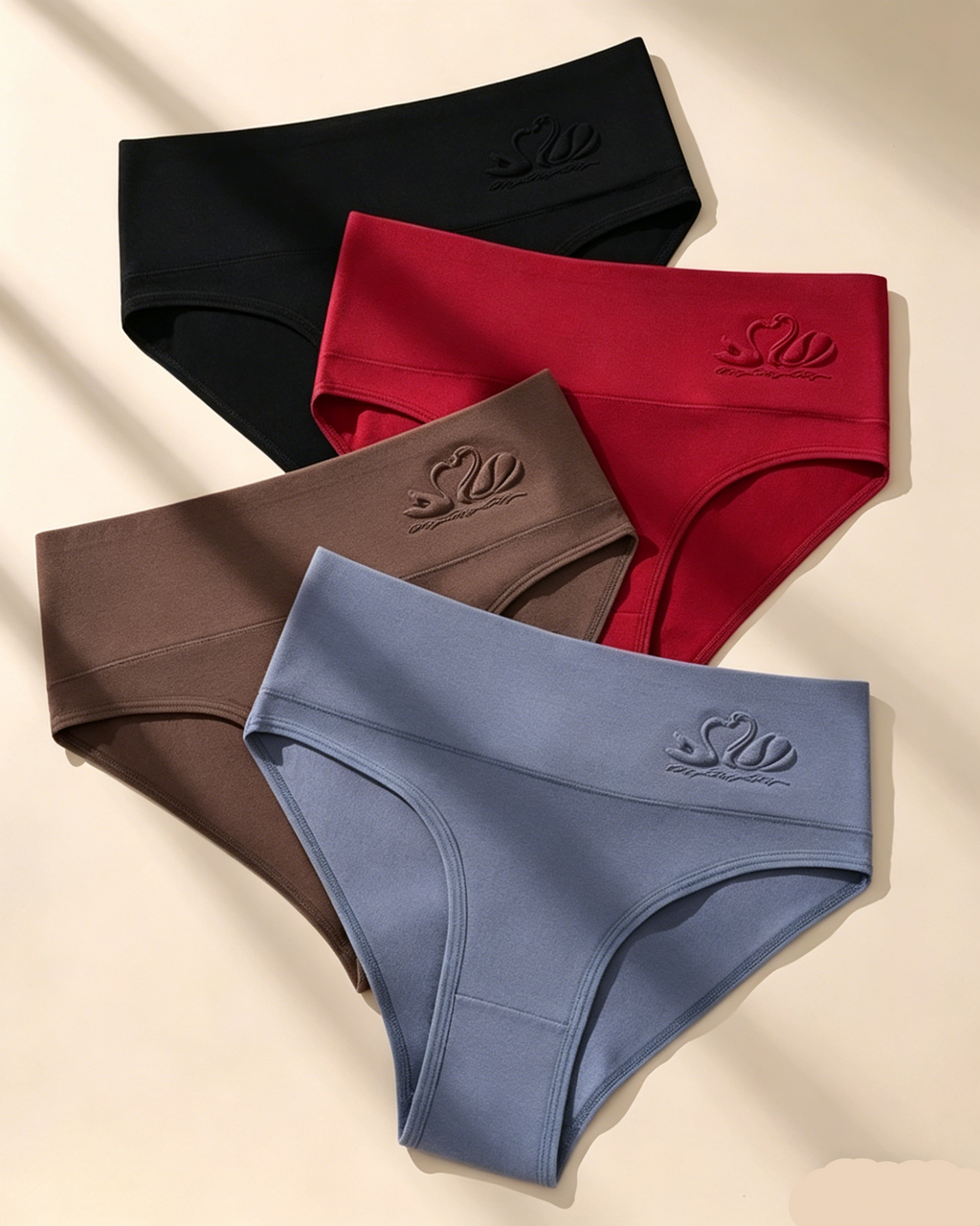 Culottes taille haute sans coutures pour tous les jours (Lot de 4)