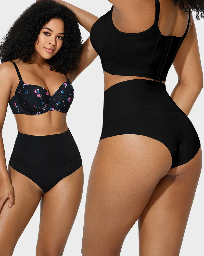 Lot de 3 slips taille haute gainants