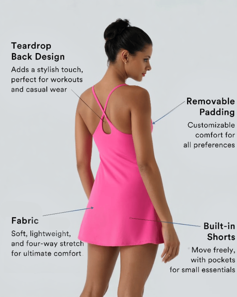 The Ultimate Tummy Control Backless Active Dress