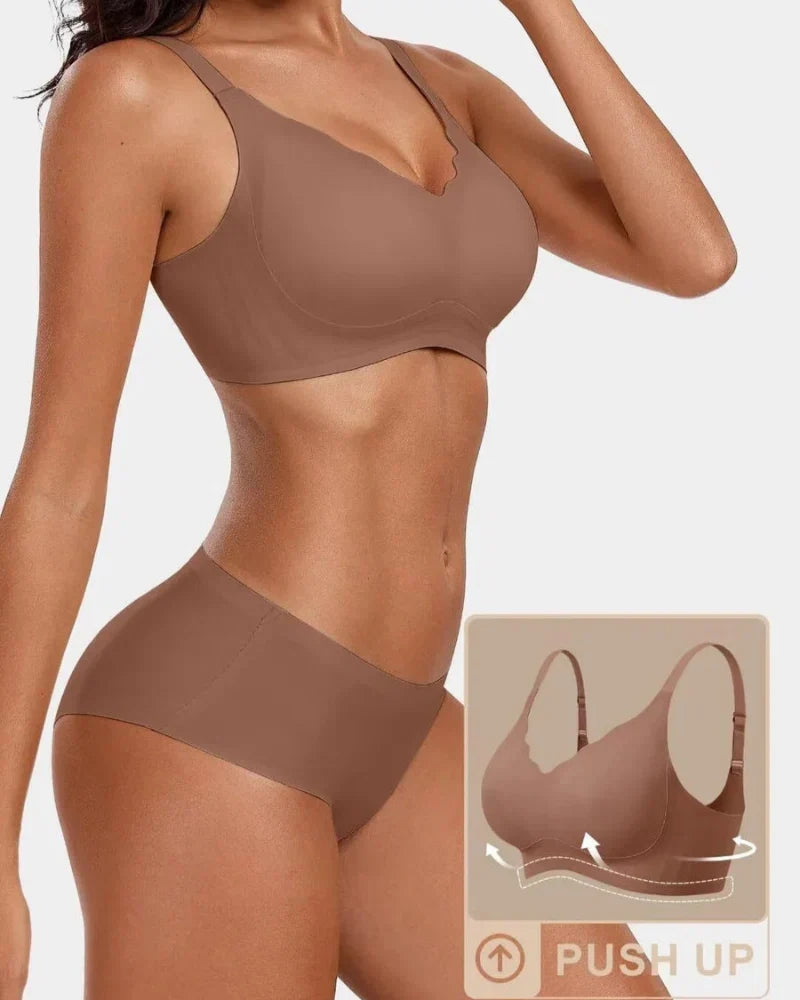 Seamless Comfort Smoothing Push Up Bra