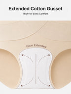 Women's Seamless High Waist Tummy X-Shape Shaping Briefs(3packs)
