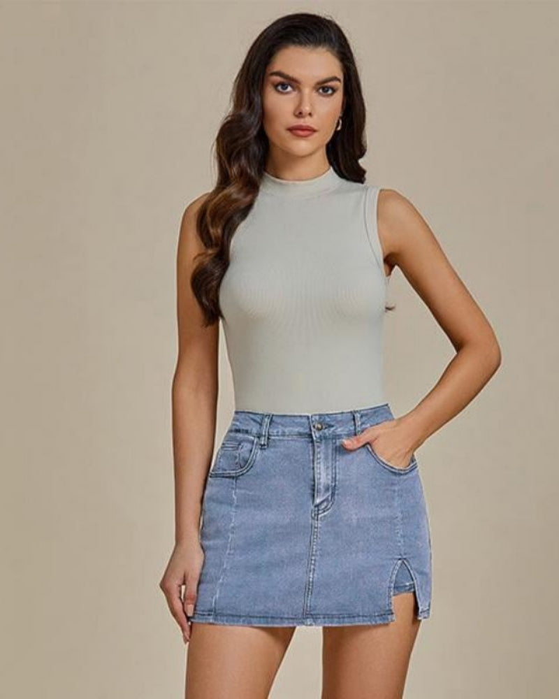 High Waisted Jean Shorts