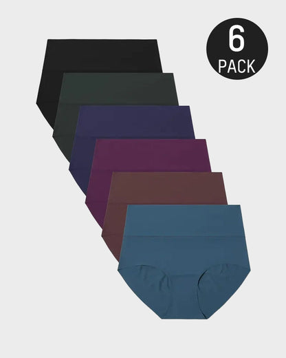 Seamless High-Waist No Show Panties (6 Pack