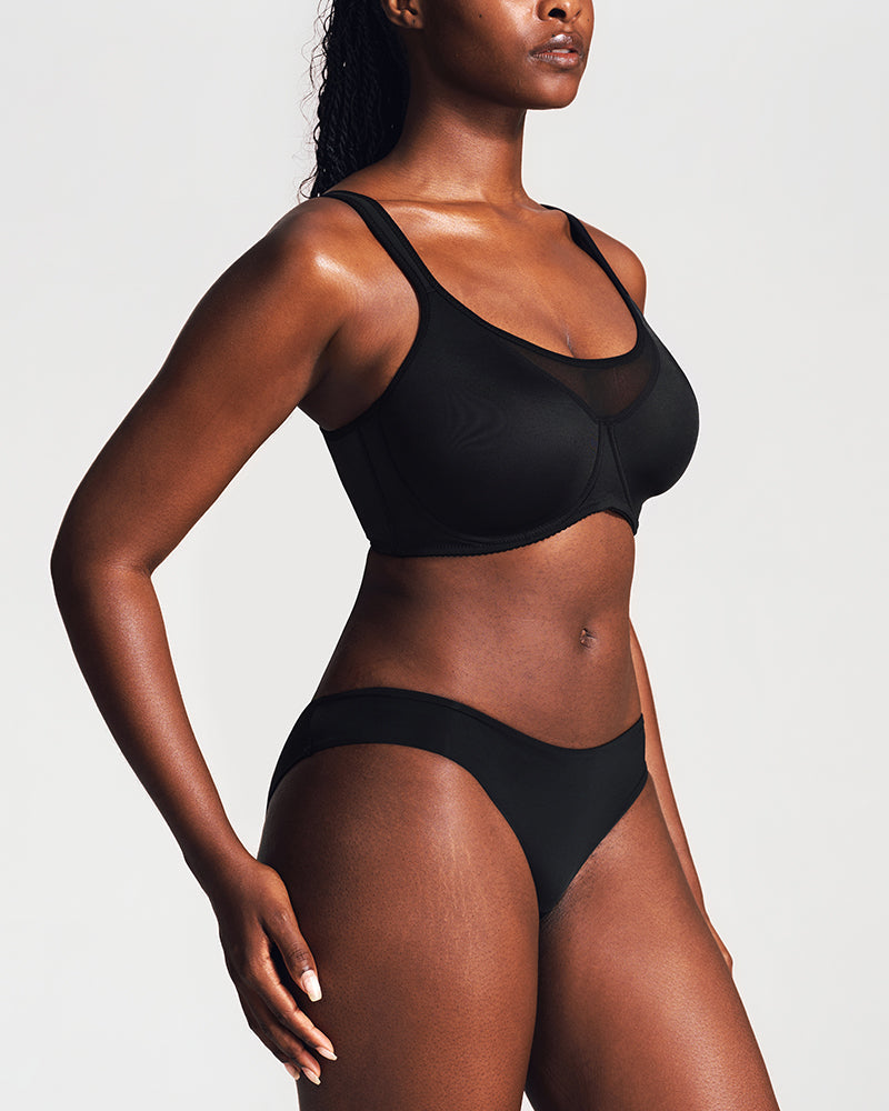 Mesh Cooling Full Coverage Minimizer Bra