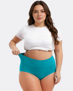 Culottes taille haute en coton grande taille pour femme