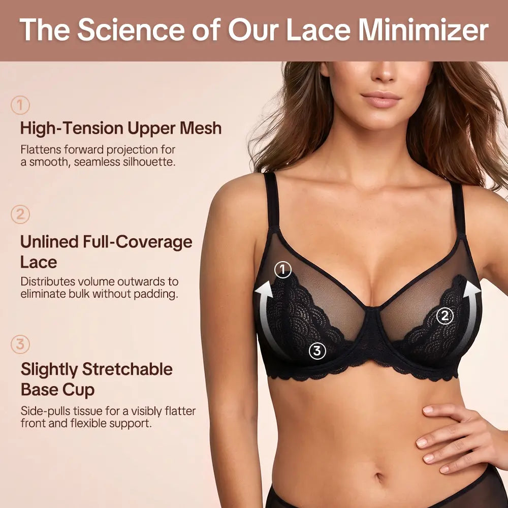 Soutien-gorge grande taille à armatures en dentelle écailles de sirène
