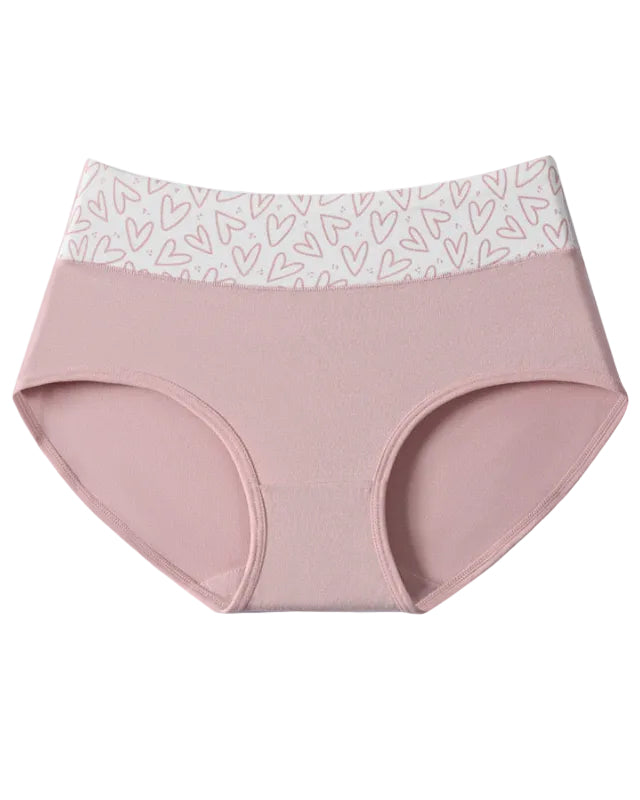 Cotton Stretchy Love Print Panties (6 Pack)