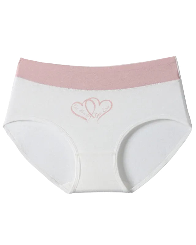 Cotton Stretchy Love Print Panties (6 Pack)