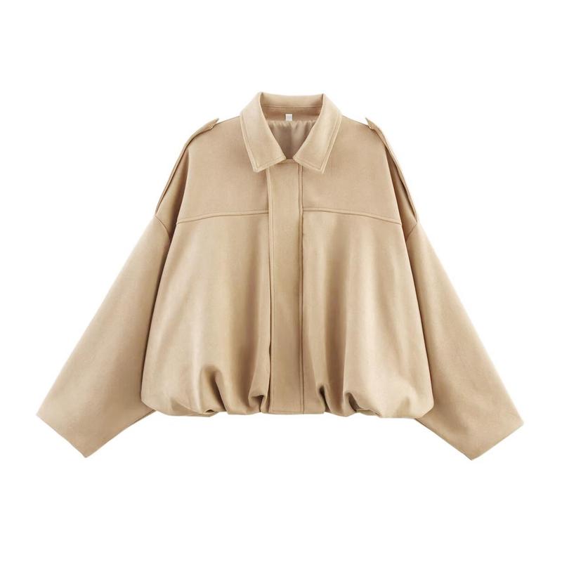 Veste vintage zippée à col pour femme