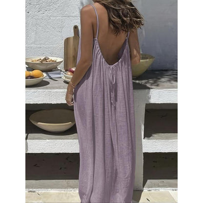 Women's Sleeveless Cami Lounge Maxi Dress