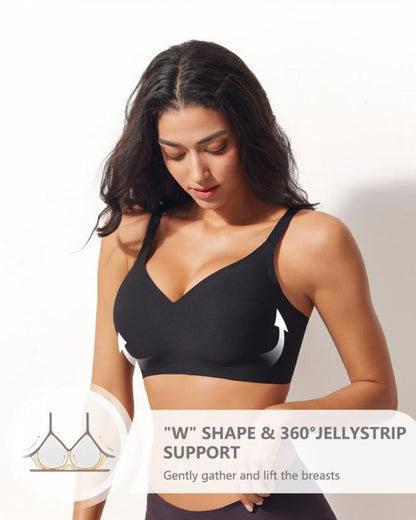 Jelly Wireless Women Comfortable Push Up Bra