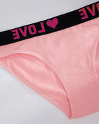 Culottes taille haute pour femme à ruban Love Letter (Lot de 6)