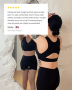 Soutien-gorge de maintien à fermeture avant et dos croisé sans armature