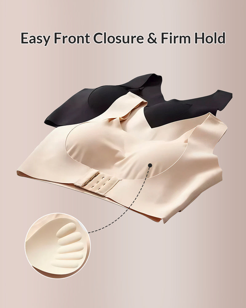 Soutien-gorge de maintien à fermeture avant et dos croisé sans armature