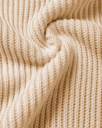 Haut en maille ample surdimensionné à col rond pour femme