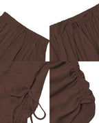Pantalon ample à jambes larges décontracté pour femme, toutes saisons