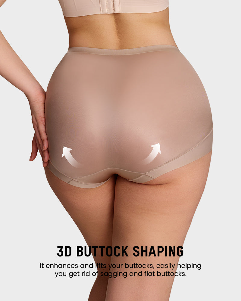 Culotte gainante de compression taille haute effet push-up