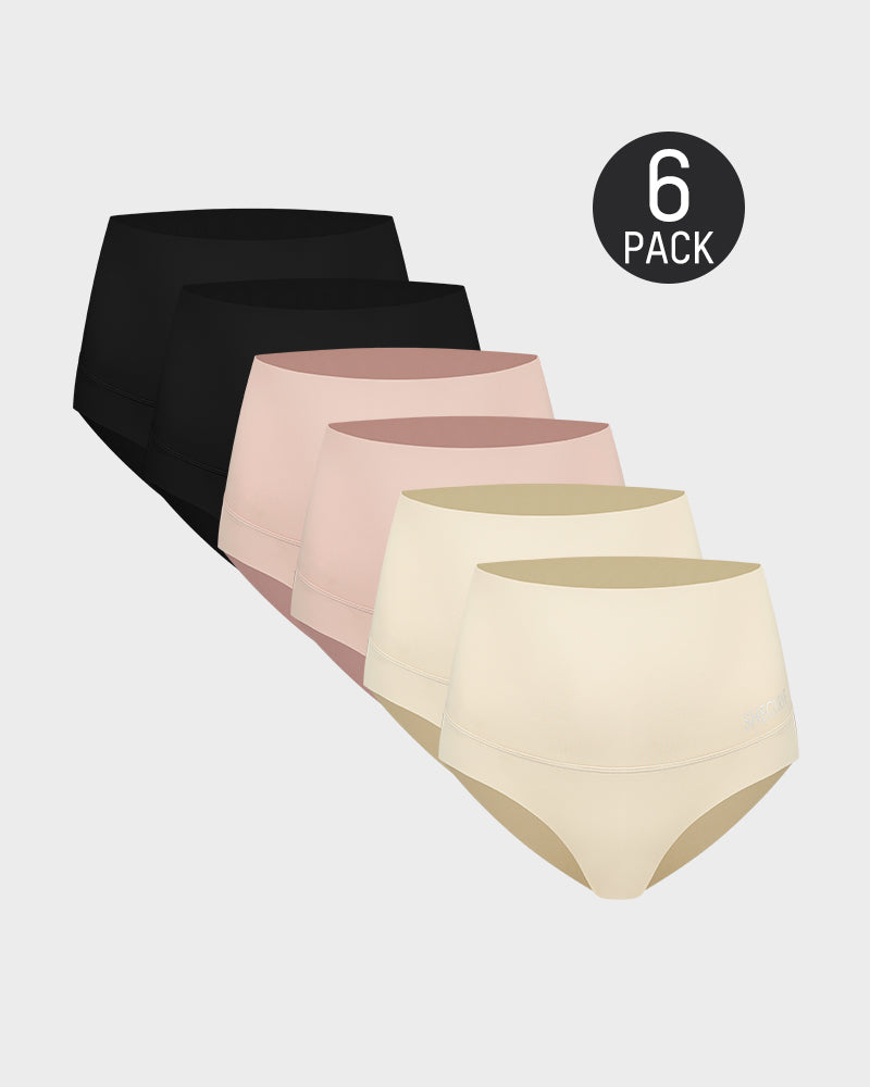 Lot de 3 slips taille haute gainants