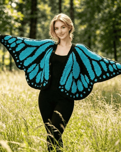 Women's Butterfly Wings Knit Cardigan for Vacation Parties