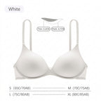 Soutien-gorge français triangulaire sans armatures pour femme, push-up sans coutures légèrement rembourré pour petites poitrines — Forme ronde naturelle