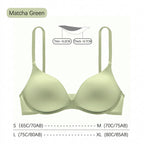 Soutien-gorge français triangulaire sans armatures pour femme, push-up sans coutures légèrement rembourré pour petites poitrines — Forme ronde naturelle