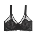 Soutien-gorge grande taille à armatures en dentelle écailles de sirène