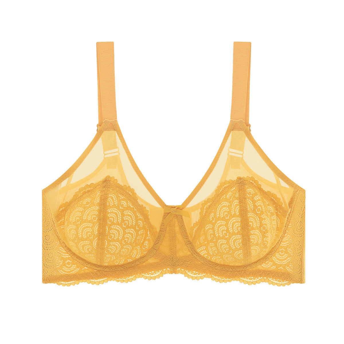 Soutien-gorge grande taille à armatures en dentelle écailles de sirène