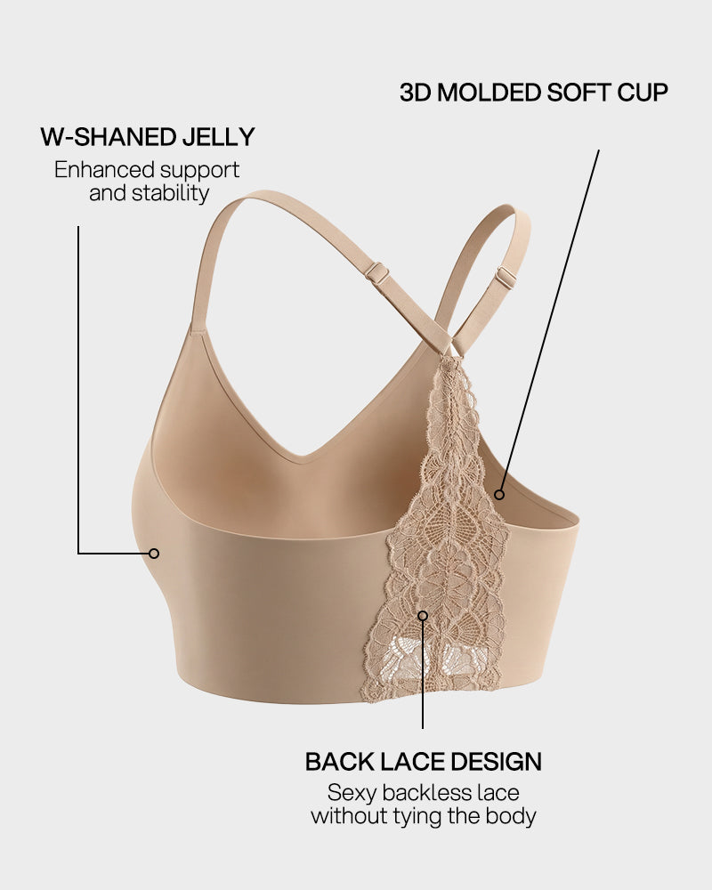Bralette en dentelle sans couture sans dos