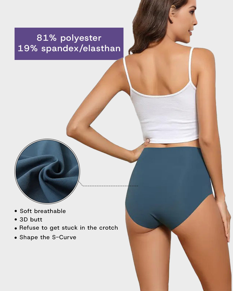 Seamless High-Waist No Show Panties (6 Pack
