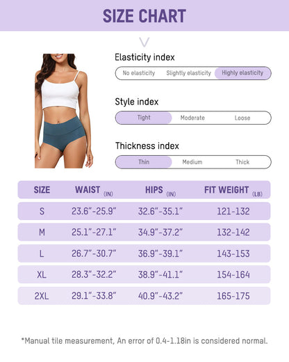 Seamless High-Waist No Show Panties (6 Pack