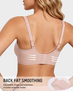 Soutien-gorge sans coutures Push-Up sans armatures col en V profond