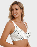 Soutien-gorge sans coutures Push-Up sans armatures col en V profond