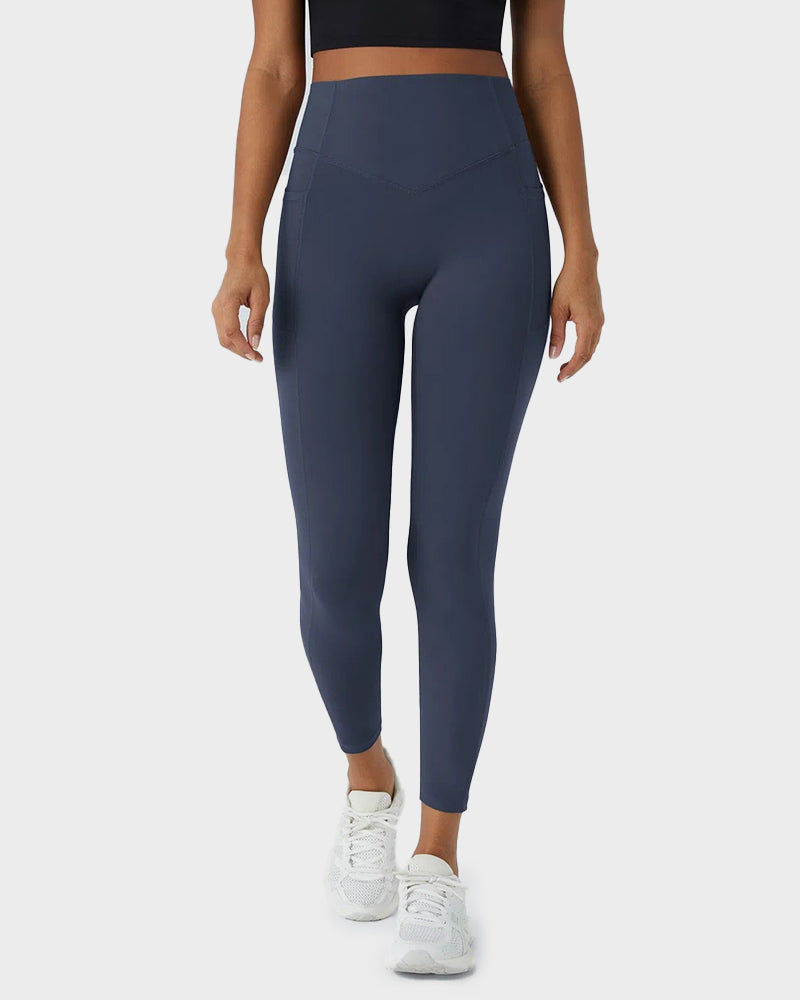 Tummy Control Butt-Lifting Training Leggings with Pockets