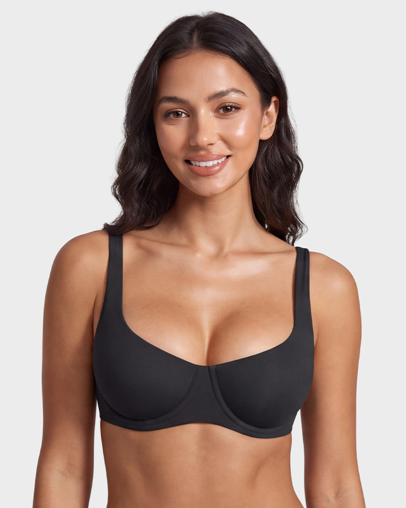 Soutien-gorge balconnet invisible sans couture – Maintien à armatures, bonnets A à G