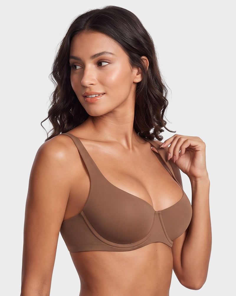 Soutien-gorge balconnet invisible sans couture – Maintien à armatures, bonnets A à G