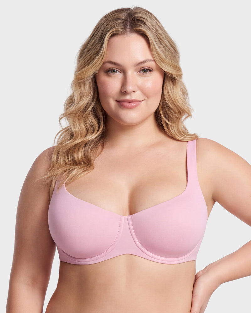 Soutien-gorge balconnet invisible sans couture – Maintien à armatures, bonnets A à G
