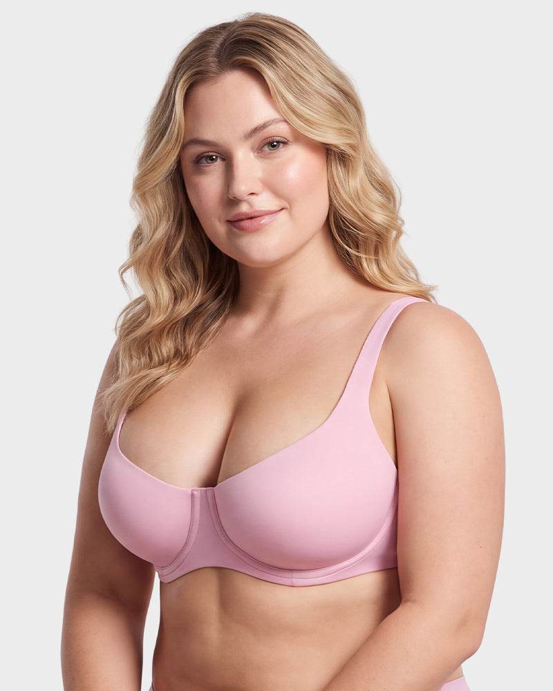 Soutien-gorge balconnet invisible sans couture – Maintien à armatures, bonnets A à G