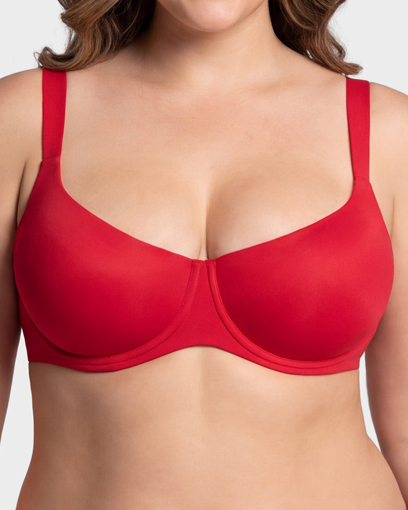 Soutien-gorge balconnet invisible sans couture – Maintien à armatures, bonnets A à G