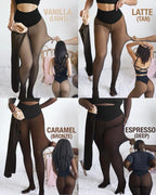 Legging en polaire à couture unique, gainant et taille haute