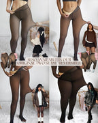 Legging en polaire à couture unique, gainant et taille haute
