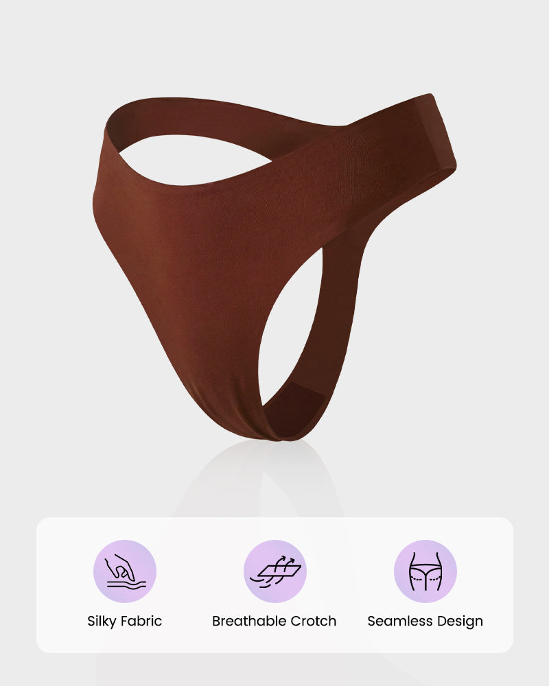 Comfort Seamless Sport Thong Panties (9 Pack)