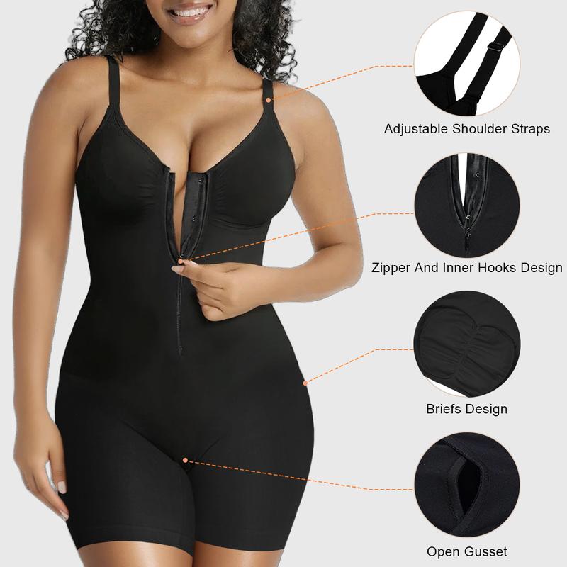 Body gainant zippé pour femme